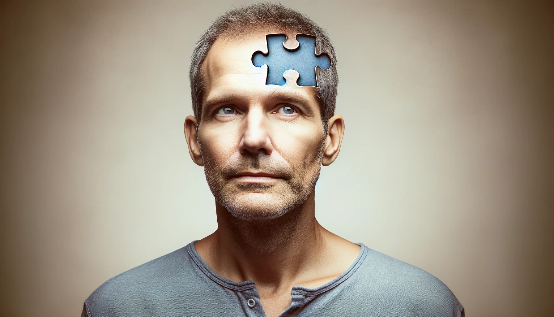 DALL·E-2024-02-07-14.07.58-Image_-A-middle-aged-Caucasian-man-with-short-grey-hair-portrayed-in-a-symbolic-manner-with-a-visible-puzzle-piece-missing-from-his-head-symbolizing.webp